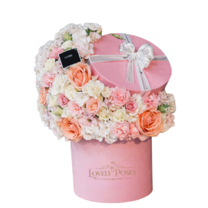 Flores Box Rosado Rosas Rosadas